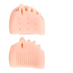2pcs Silicone Toe Separator Hallux Valgus Corrector Bunion Orthotics Protector Pain Relief Forefoot Pad Socks Foot Care Pedicure
