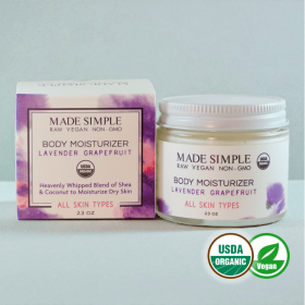 Lavender Grapefruit Moisturizer - Organic, Vegan & Cruelty-free