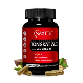 NAXTTII Natural Fuel For Men Supplement With Tongkat Ali, Maca Root, Ginseng To Boost Circulation, Energy, Stamina, Drive And Performance 90 Caps (Option: 90 pills)
