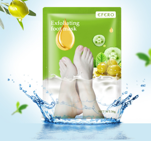 Exfoliating Foot Mask Foot SPA Pedicure Socks Removing Dead Skin Whitening Heels Feet Peeling Anti Cracked Foot Skin Care (Option: Green)