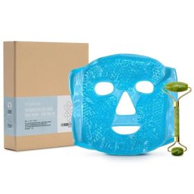Jade Roller Ice Face Mask Set (Option: Blue)