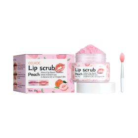 EELHOE Peach Lip Scrub Moisturizing Lip Hydration And Skin Brightening To Improve Dark Corners Of The Mouth (Option: 2pcs)